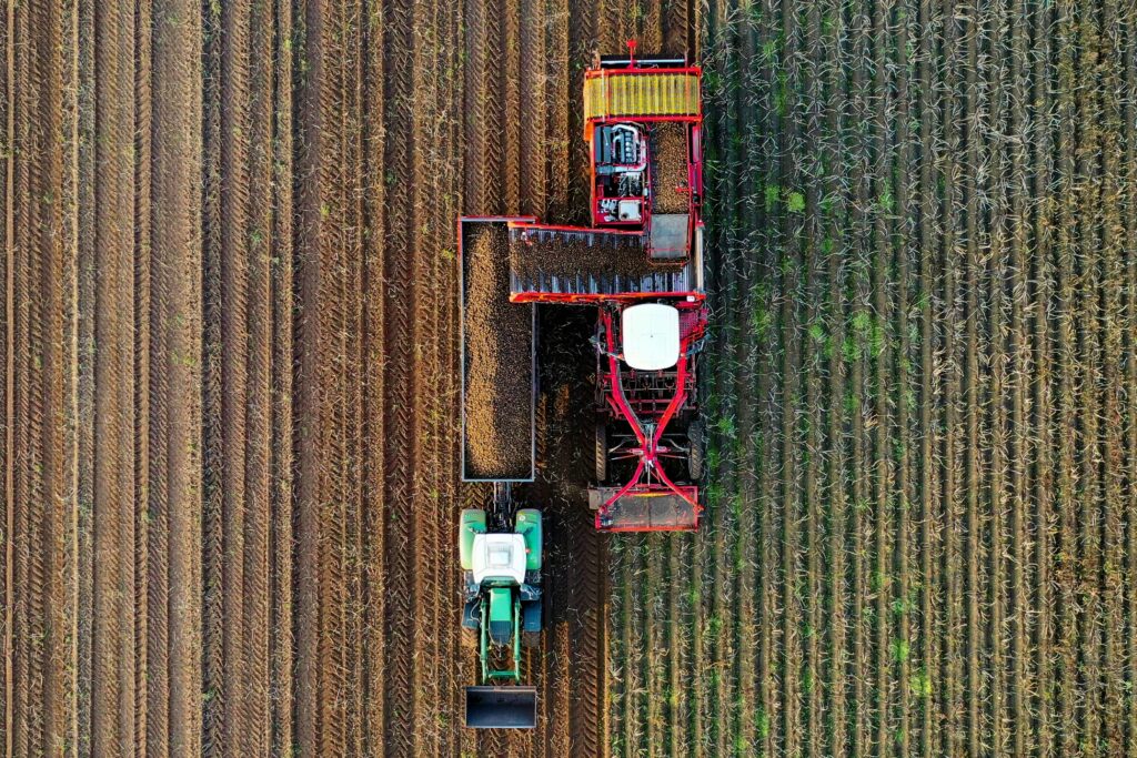 Harvesting trucks
