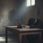 Blogging to Make Money: Turn Your Hobby Into an Asset stagnant blogger sitting at wooden desk